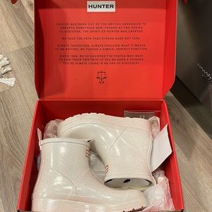 HUNTER sparkly rain boots